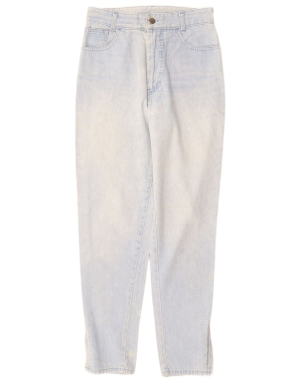 Женские зауженные джинсы с высокой талией POP 84 IT 42 Medium W28 L28 Синий хлопок