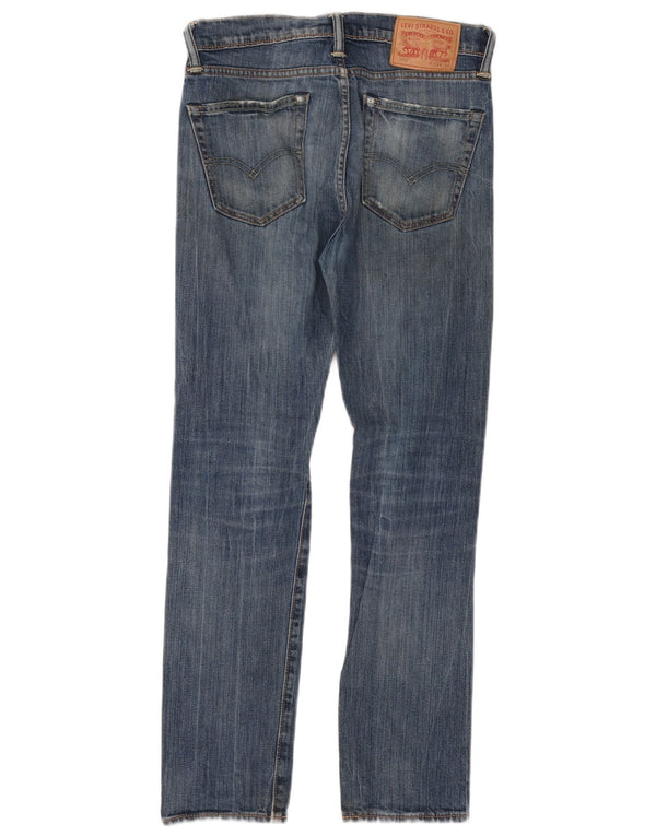 Женские потертые джинсы скинни Levi's 510 W29 L30, синий хлопок