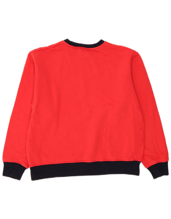 Женский свитер с рисунком Tommy Hilfiger UK 18 XL, красный хлопок