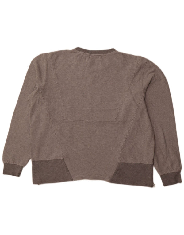 Женский джемпер оверсайз ADIDAS UK 18 XL, серый хлопок