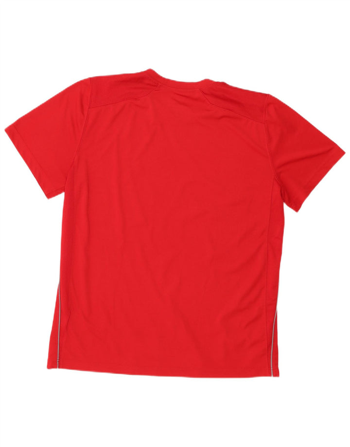 Мужская футболка Nike Dri Fit, большой красный полиэстер