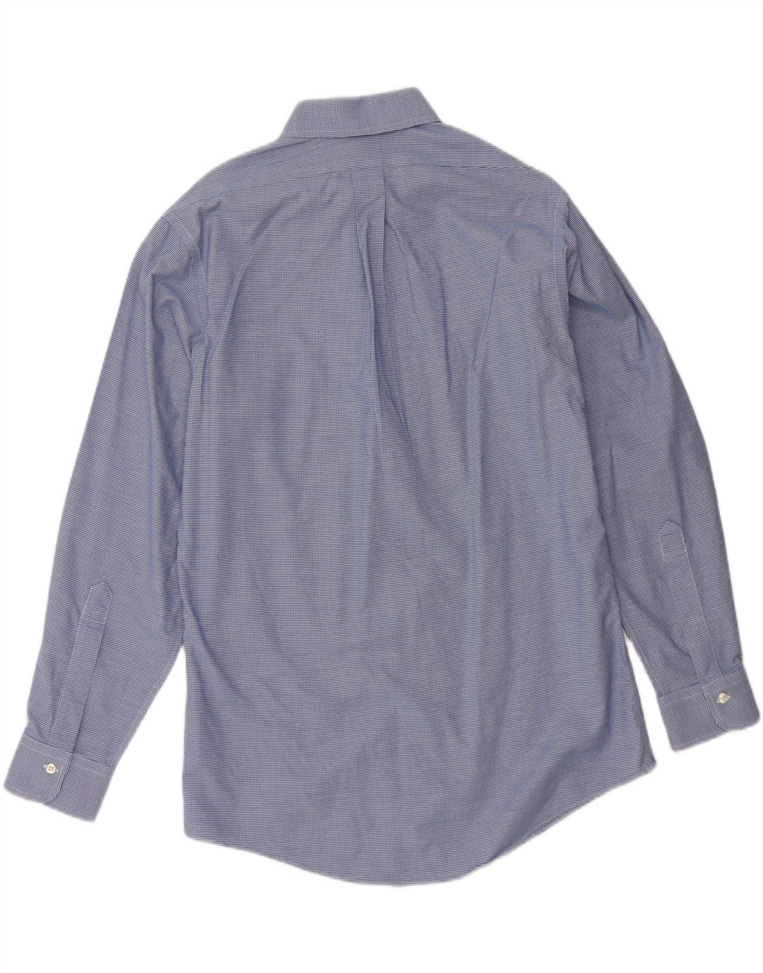 Мужская рубашка приталенного кроя BROOKS BROTHERS, размер 15 1/2, средний синий с узором «гусиные лапки»