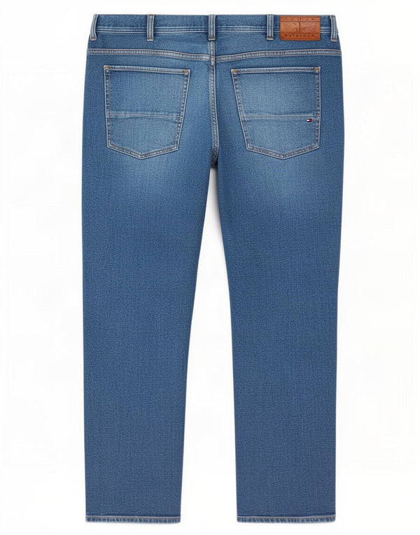 Мужские прямые джинсы Tommy Hilfiger Mercer Regular Fit W42 L32, синий хлопок