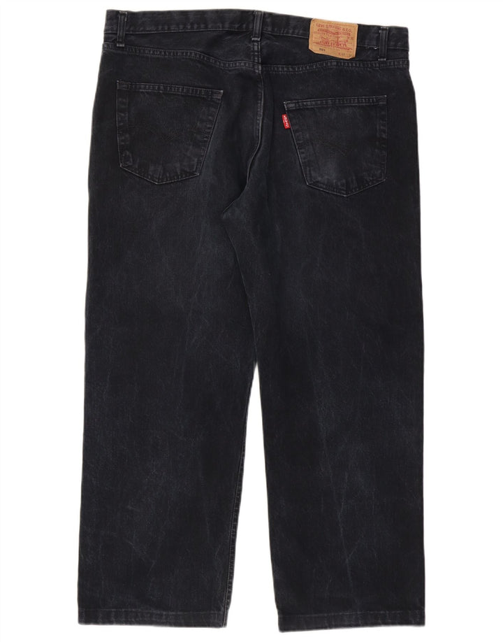Мужские прямые джинсы Levi's 501 W40 L26, черный хлопок