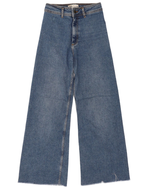 Женские прямые джинсы Zara The Marine с высокой талией EU 36 XS W26 L29 синие