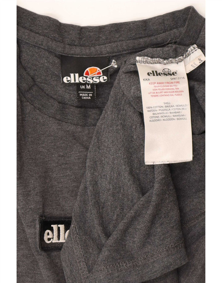 Ellesse Мужская футболка из хлопка среднего серого цвета