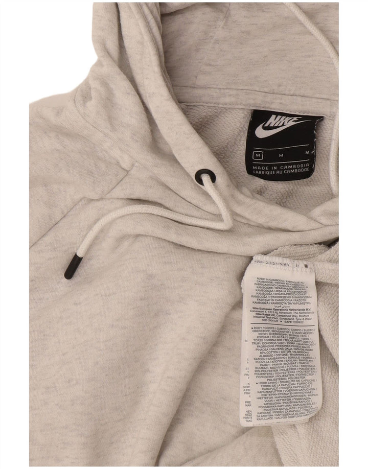 Женский джемпер с капюшоном Nike UK 14, хлопковый средний серый цвет