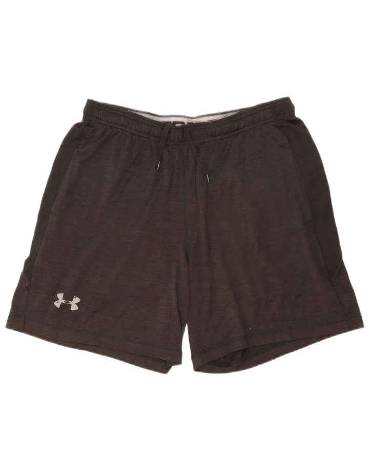 Мужские спортивные шорты Under Armour, большие черные в крапинку