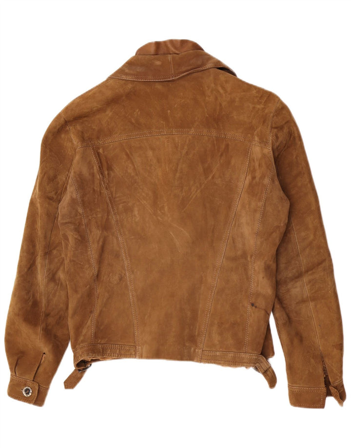 Винтажная мужская замшевая куртка IT 48 Medium Beige