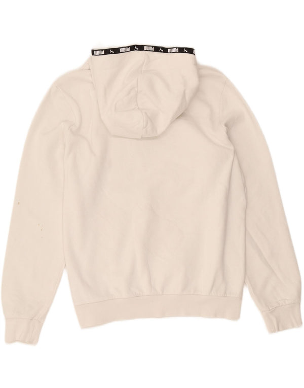 Женский джемпер с капюшоном Puma Oversized с рисунком UK 16, большой белый хлопок