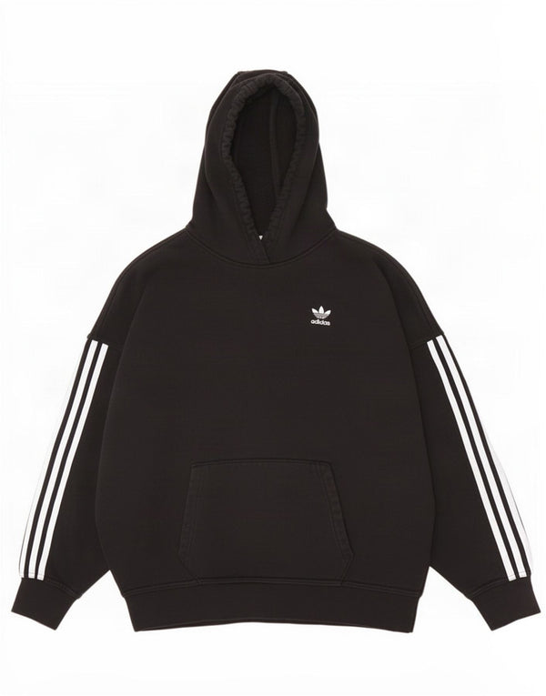 Женский джемпер с капюшоном Adidas Oversized UK 6 XS, черный хлопок