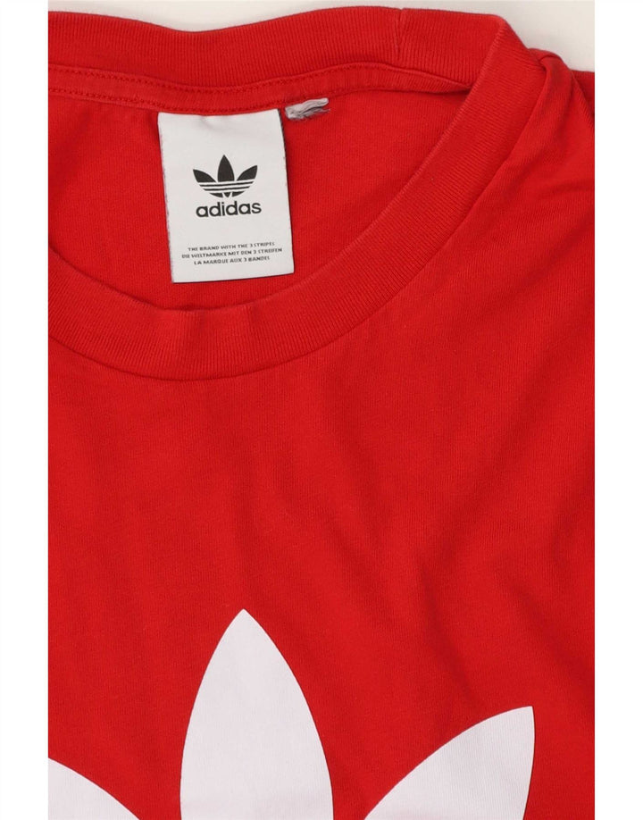 Мужская футболка Adidas Regular с рисунком, большая красная