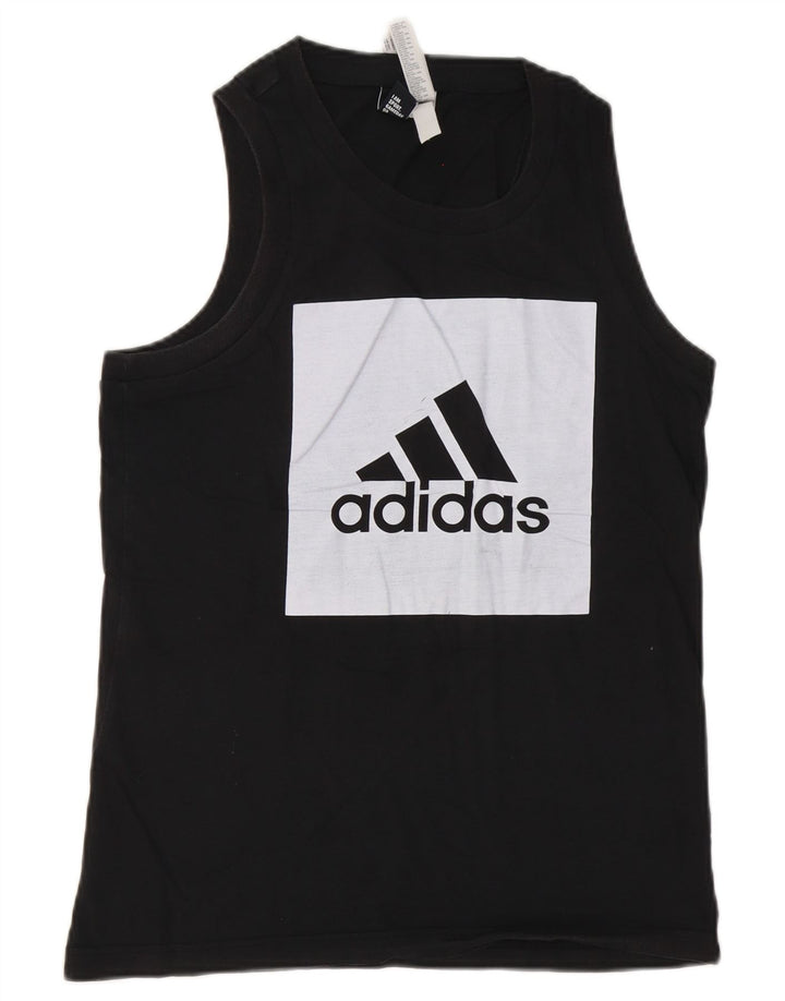 Мужской жилет Adidas с графическим рисунком, маленький черный хлопок