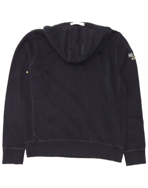 Женский джемпер с капюшоном Tommy Hilfiger в винтажном стиле, размер XL, темно-синий, хлопок