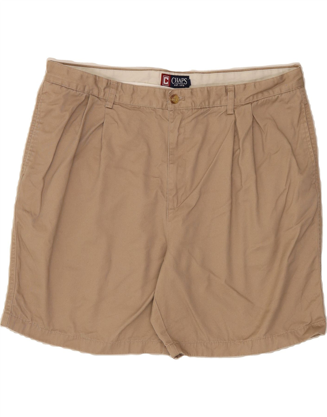 CHAPS Mens Pegged Chino Shorts W42 2XL Brown Cotton Vintage Chaps and Second-Hand Chaps from Messina Hembry 