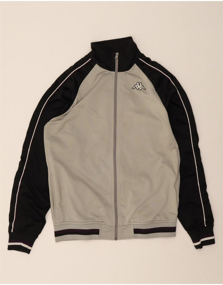 KAPPA Мужской спортивный костюм, верхняя куртка, большой серый полиэстер с цветными блоками