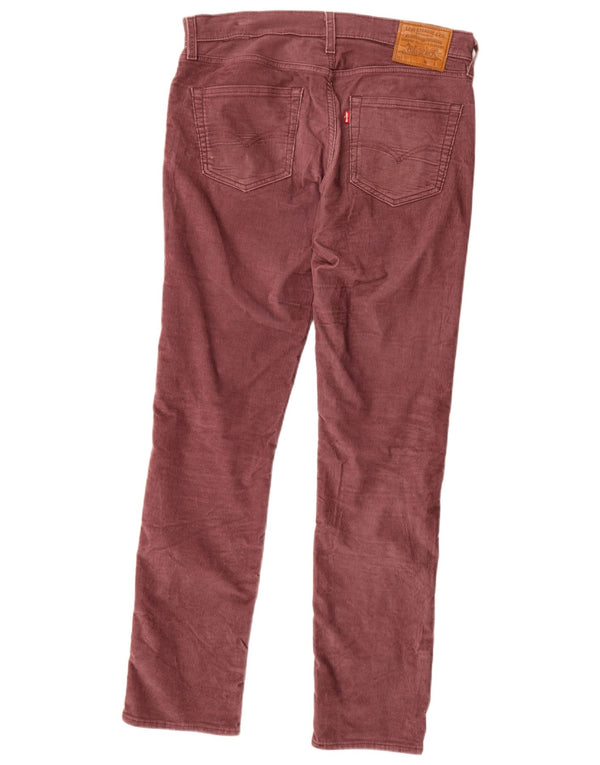 Женские вельветовые брюки Levi's 511 Slim W32 L34 бордовые