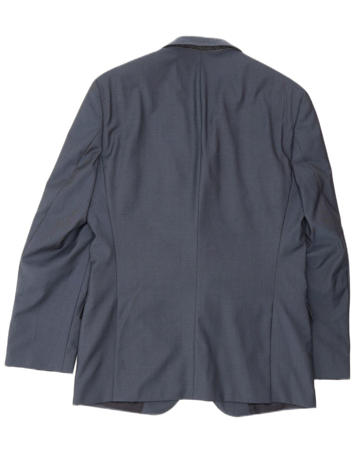 Мужской пиджак с 2 пуговицами Hugo Boss IT 48 Medium Navy Blue Wool
