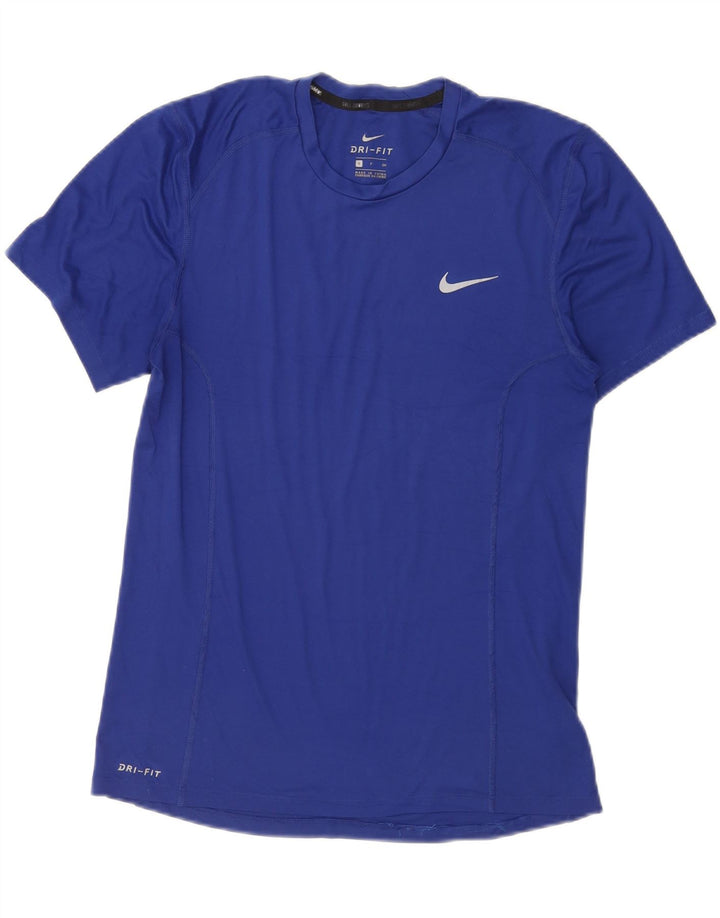 Мужская футболка Nike Dri Fit, маленький синий полиэстер