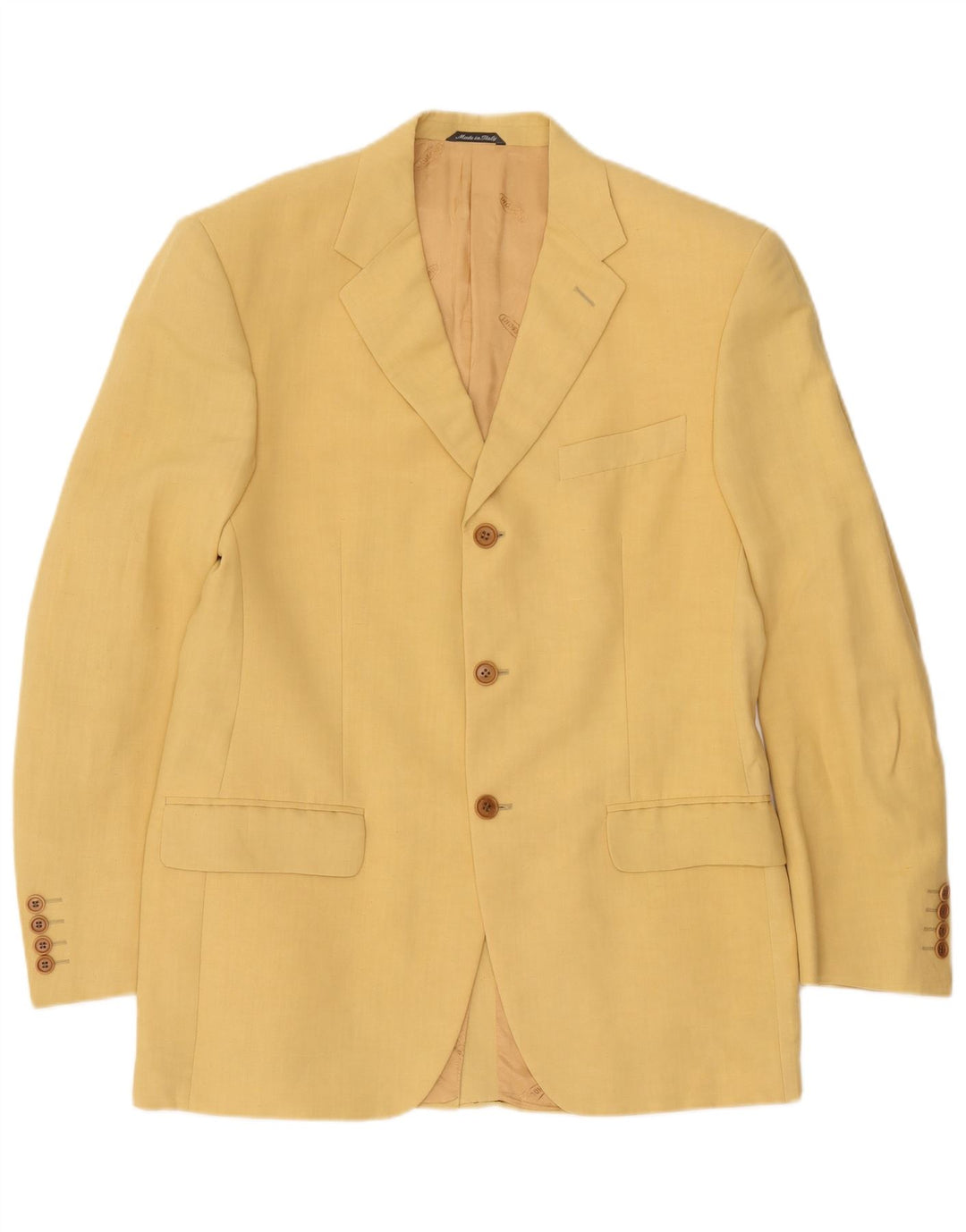 Мужской костюм из 2 предметов Missoni с 3 пуговицами IT 50, большой W34 L30, желтая вискоза