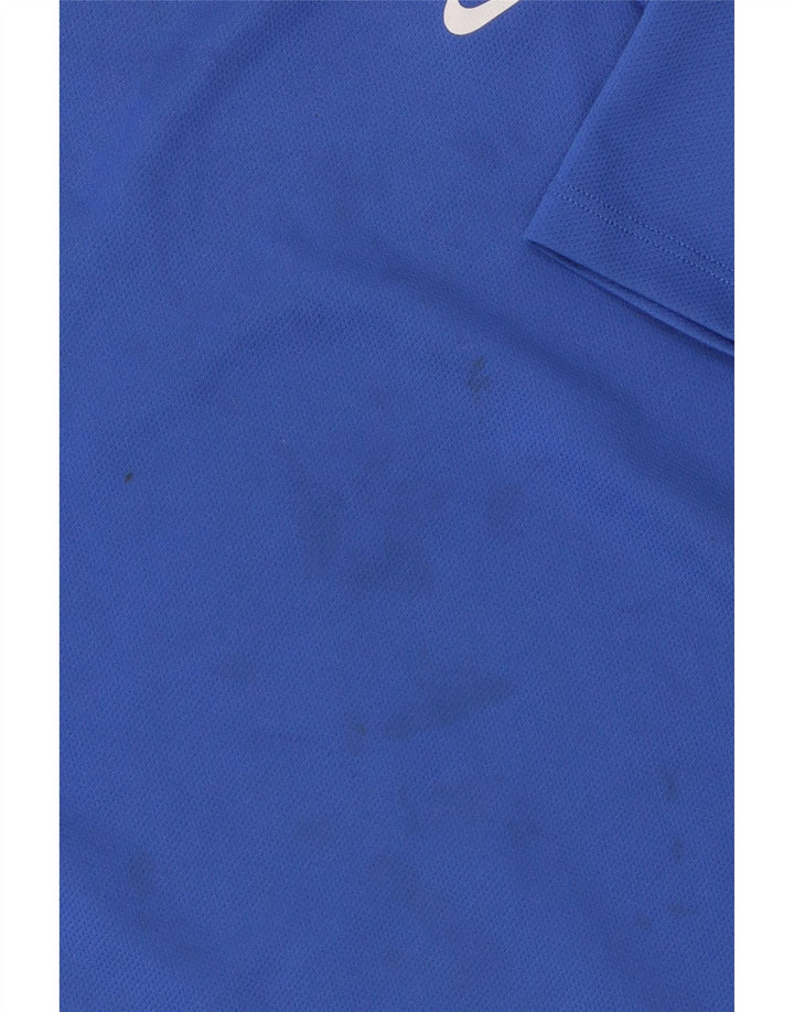 Футболка Nike Dri Fit для мальчиков, топ 10–11 лет, средний синий полиэстер