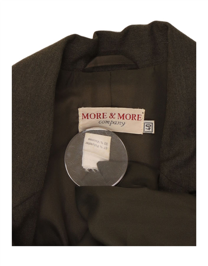 Женский пиджак на 4 пуговицах MORE & MORE EU 40, средний цвет хаки, полиэстер