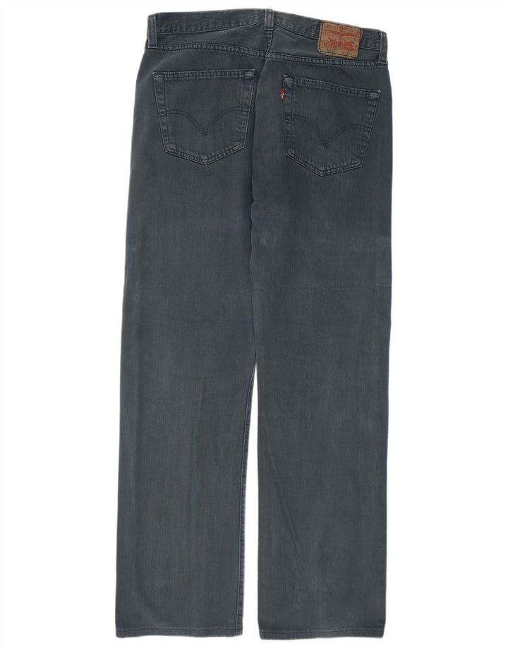 Мужские прямые джинсы Levi's 501 W34 L34 темно-синие