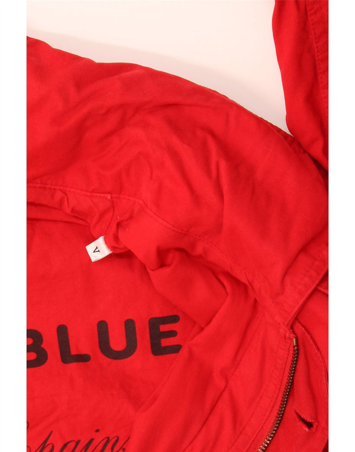 Винтажная мужская куртка с капюшоном UK 42 XL, красная