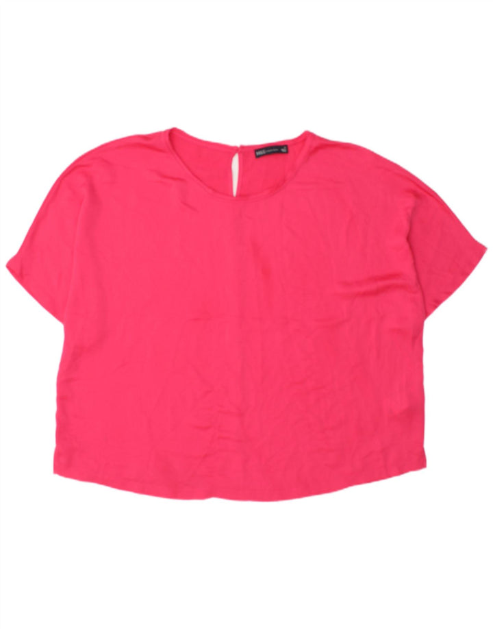 Женская блузка Marks & Spencer Top UK 20 2XL, розовый полиэстер