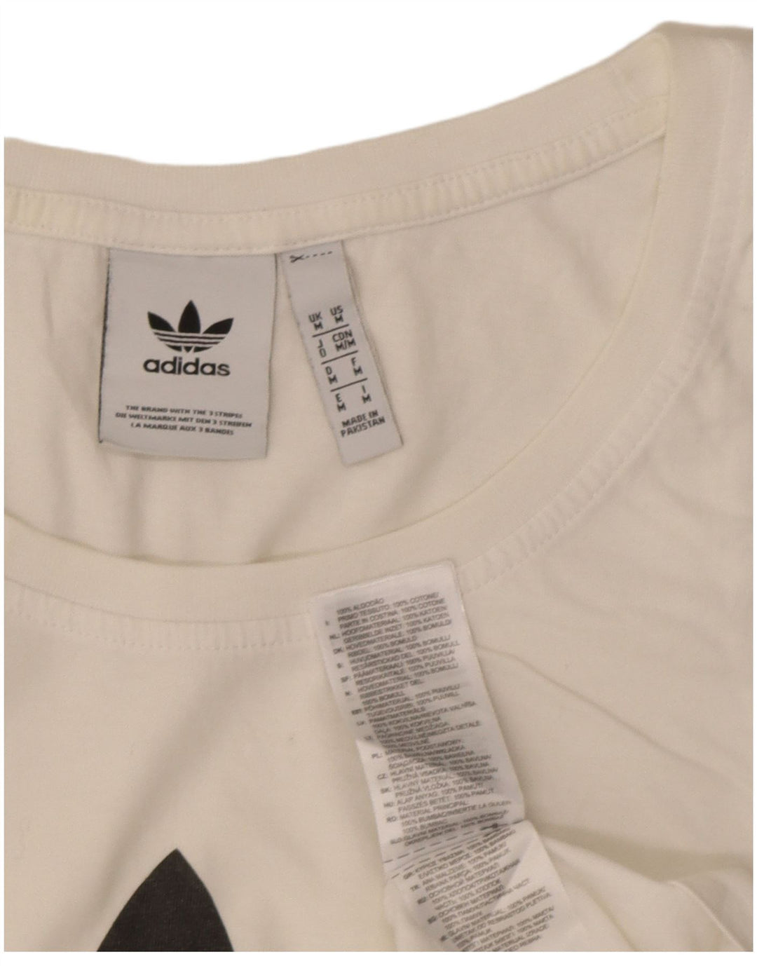 Adidas Mens Graphic Vest Top Medium Белый Хлопок