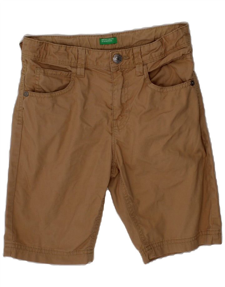 BENETTON Boys Chino Shorts 7-8 Years Medium W24  Brown Cotton Vintage Benetton and Second-Hand Benetton from Messina Hembry 