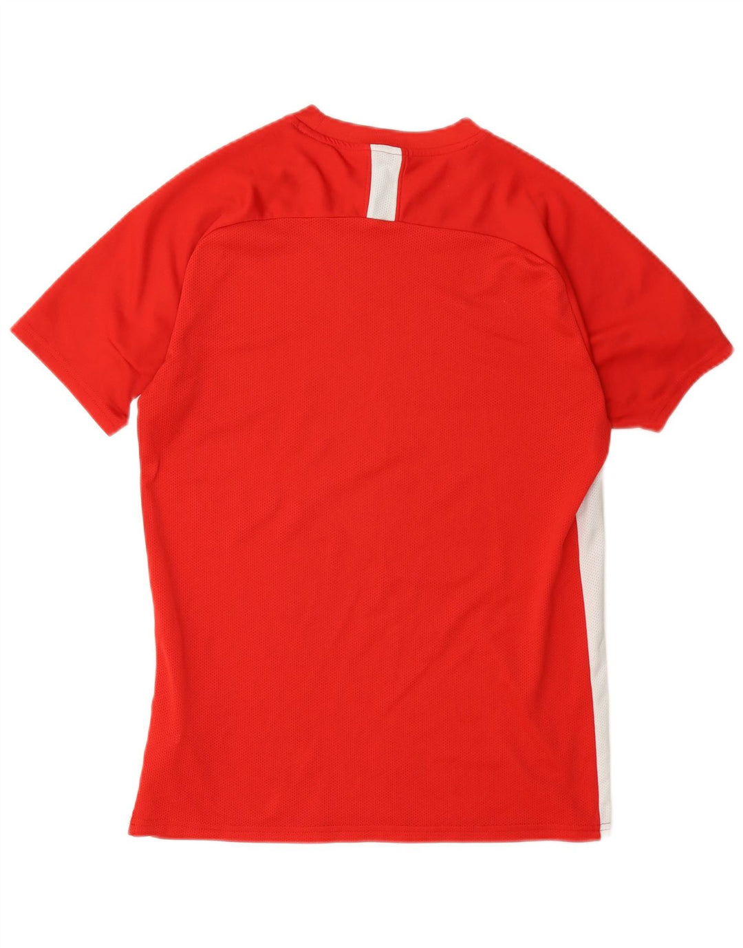 Мужская футболка Nike Dri Fit Верх среднего красного цвета из полиэстера с цветными блоками