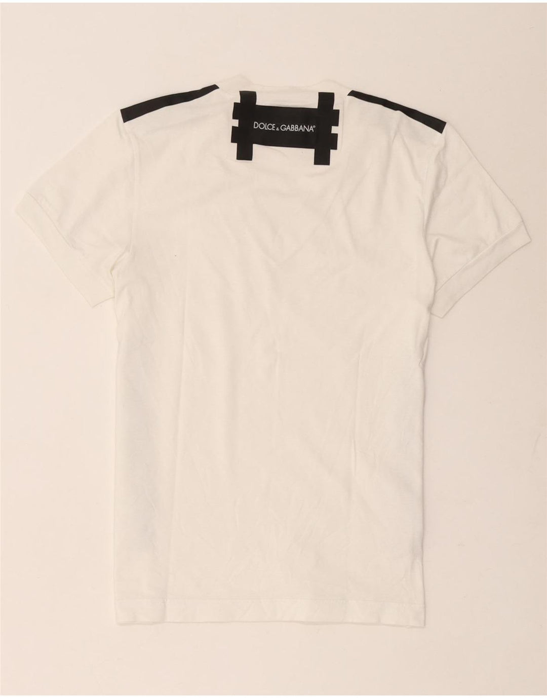 Dolce & Gabbana Женская футболка с рисунком Top IT 44 Medium White Colorblock