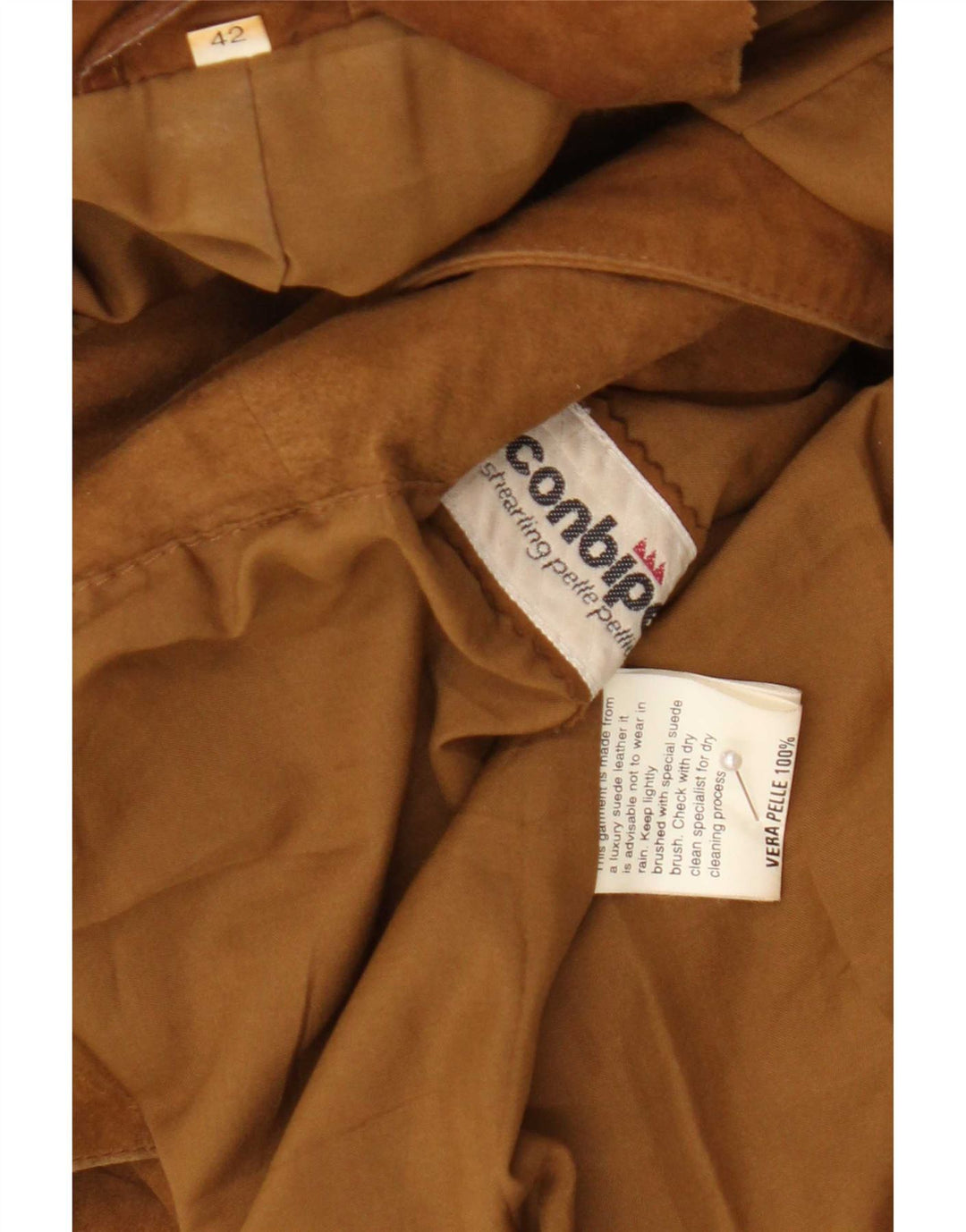Куртка женская замшевая Conbipel IT 42 Medium Beige Leather
