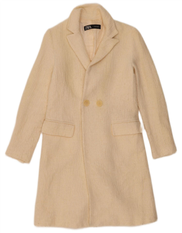 Женское пальто Zara UK 6 XS Off White Wool