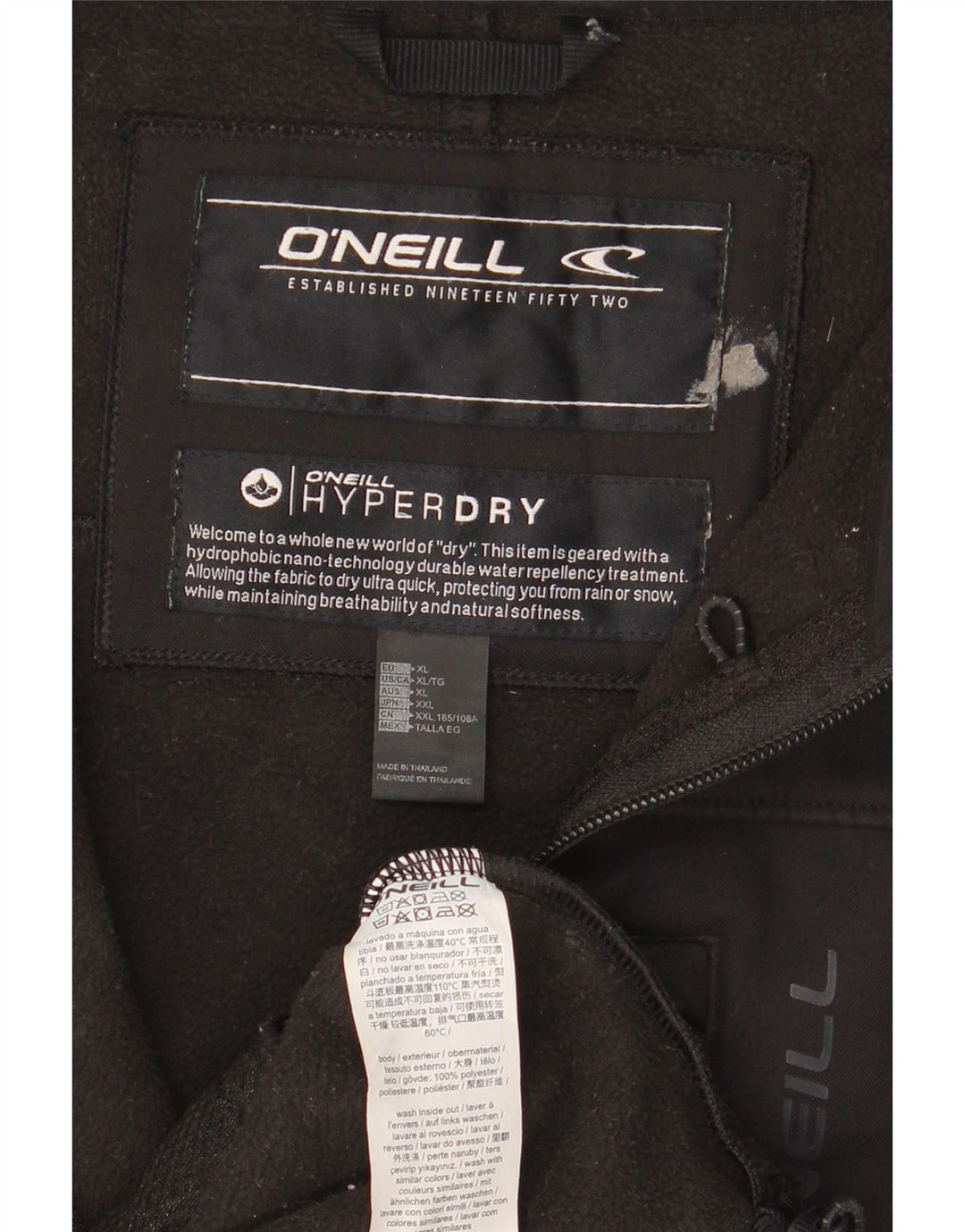 Мужская ветровка O'Neill UK 42 XL, черный полиэстер