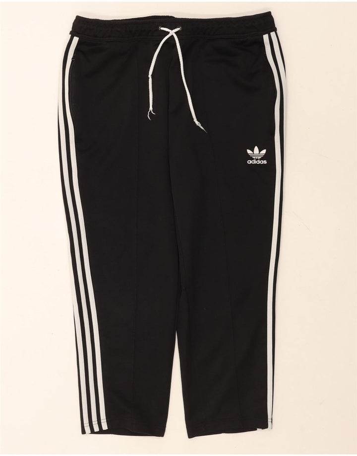 Мужские спортивные брюки-капри Adidas, большие черные полиэстеровые брюки
