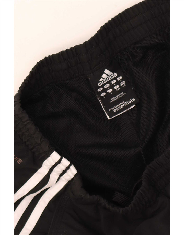 Мужские спортивные шорты Adidas Climalite, большие черные из полиэстера