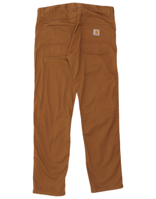Carhartt Мужские прямые повседневные брюки Wip W36 L34 Коричневые хлопковые брюки