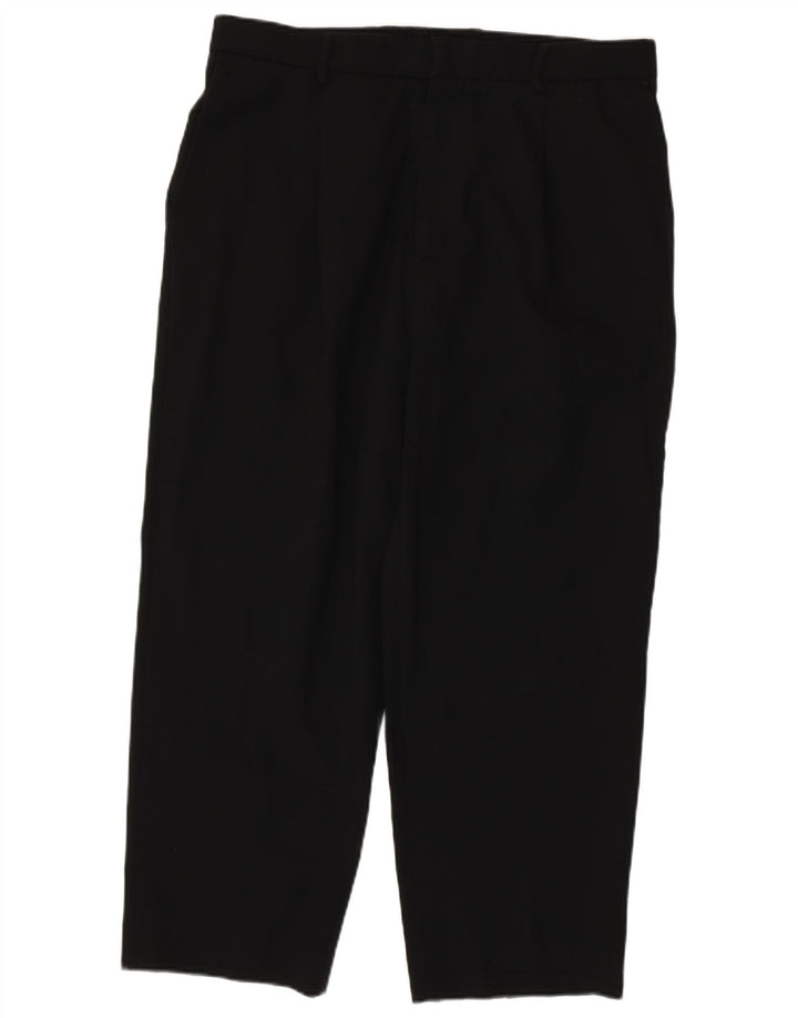 Мужские прямые брюки чинос Pierre Cardin W36 L27, черные, полиэстер