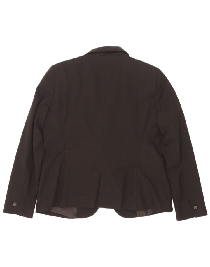 Женский пиджак на 1 пуговице Zara EU 44 XL, черный полиэстер