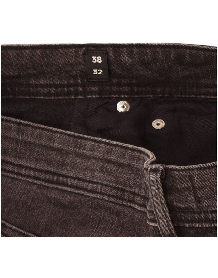 Мужские узкие джинсы Jack & Jones W38 L32, серый хлопок