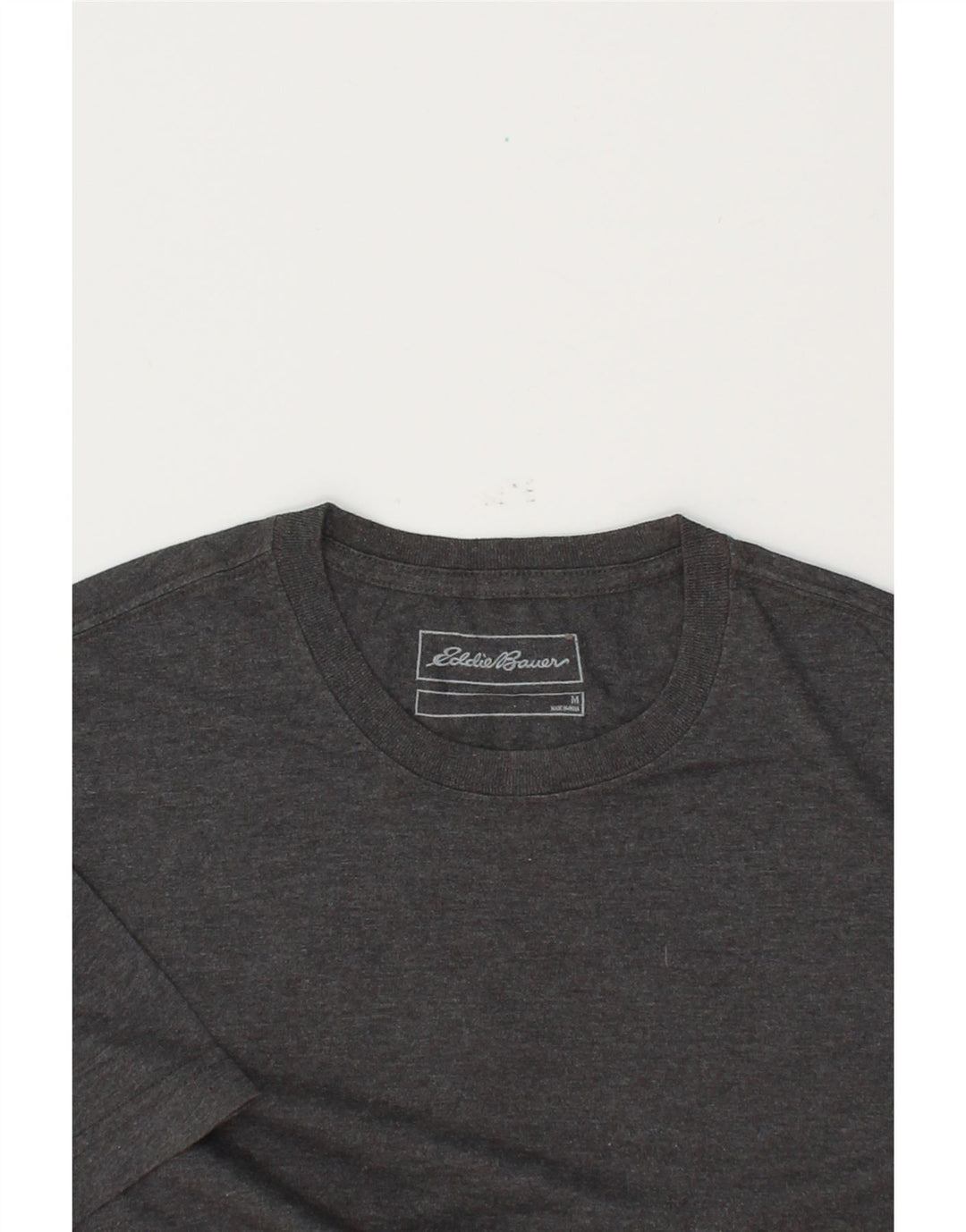EDDIE BAUER Mens T-Shirt Top Medium Grey Flecked Cotton Vintage Eddie Bauer and Second-Hand Eddie Bauer from Messina Hembry 
