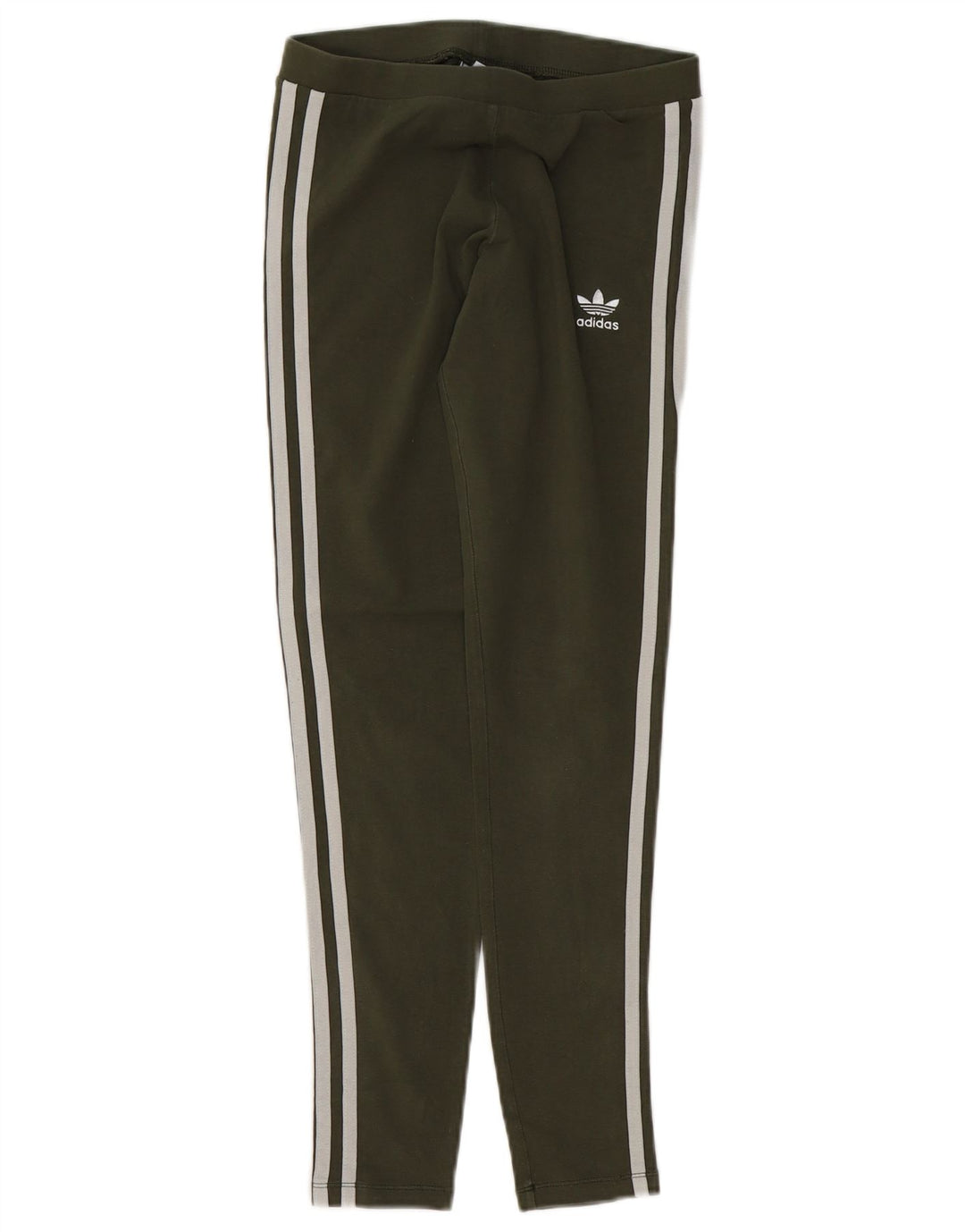Женские леггинсы Adidas UK 8, маленький цвет хаки, хлопок