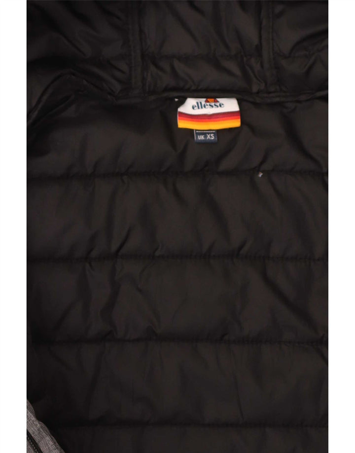 Мужская стеганая куртка с капюшоном Ellesse UK 34 XS Серый Нейлон
