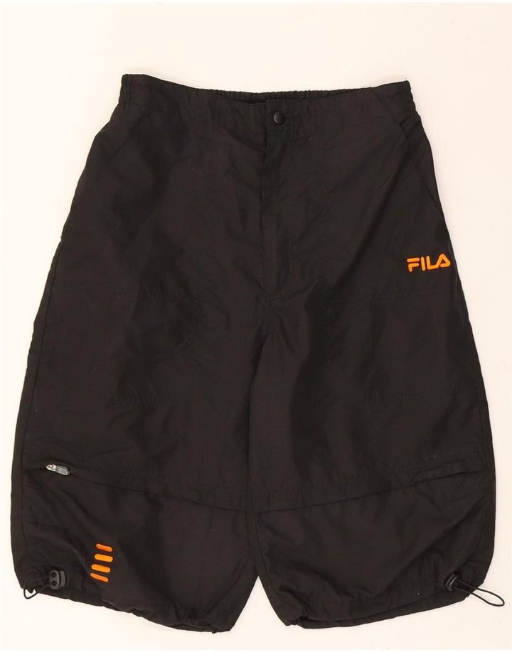 FILA Mens Bermuda Sport Shorts Medium  Black Polyester Vintage Fila and Second-Hand Fila from Messina Hembry 