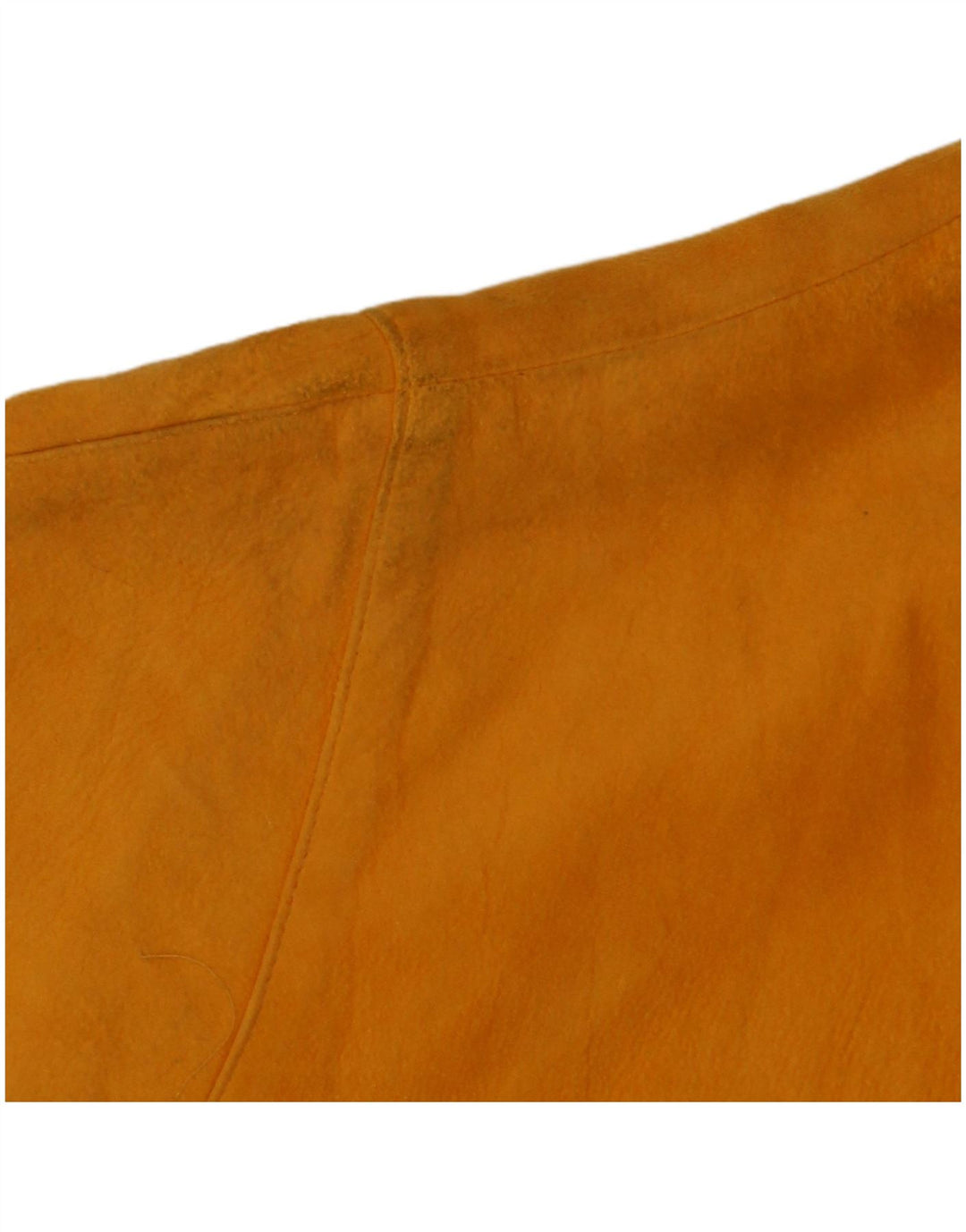 VINTAGE Женская замшевая блузка-рубашка с коротким рукавом, Великобритания 16, большой желтый цветочный принт