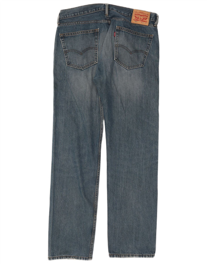 Мужские прямые джинсы Levi's 505 W36 L34 синие, хлопок
