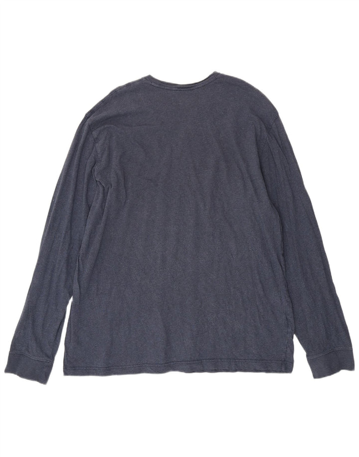 Мужской высокий топ Eddie Bauer с длинным рукавом XL, темно-синий, хлопок