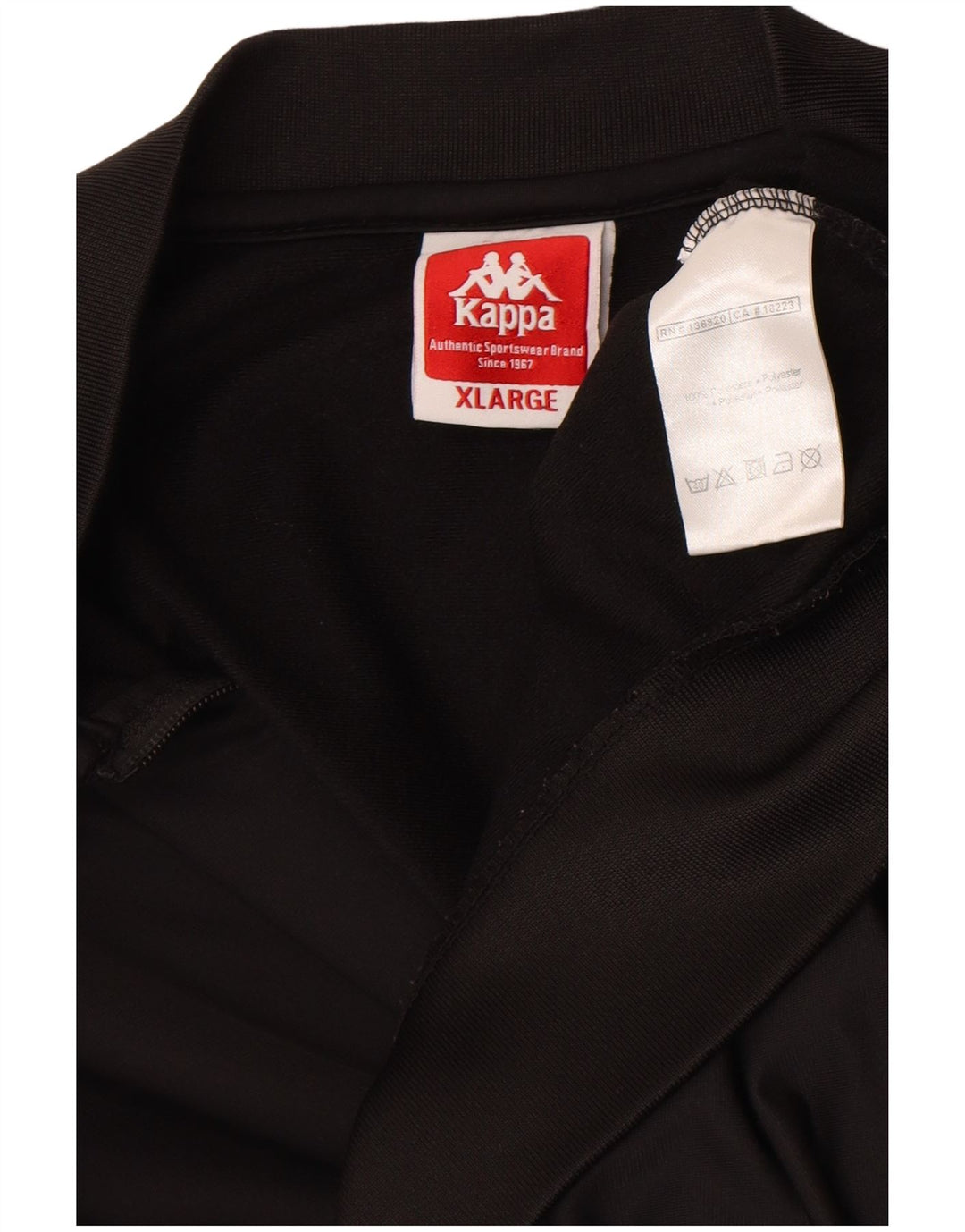 Мужской спортивный костюм Kappa с графическим рисунком, верхняя куртка XL, черный полиэстер